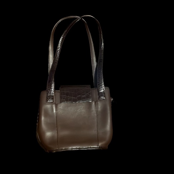 Brighton Dark Brown Vintage Picnic Basket Raffia Shoulder Purse. - Picture 5 of 10